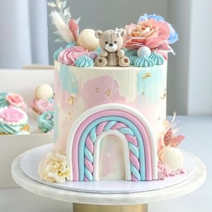 Pastel Bear Party Delight Cake