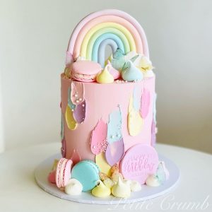 Dreamy Pastel Rainbow Delight Cake