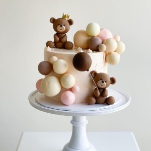Teddy's Balloon Delight Cake