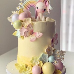 Garden Fantasy Unicorn Cake