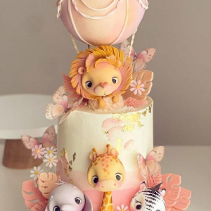 Jungle Balloon Cake