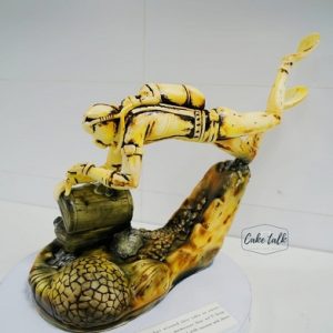 Vintage Scuba Diving Cake
