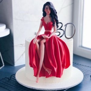 Lady in Red Cake
