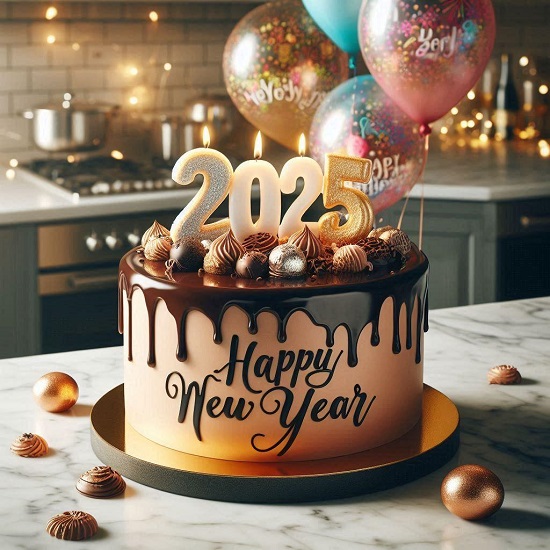 New Year Chocolate Cake