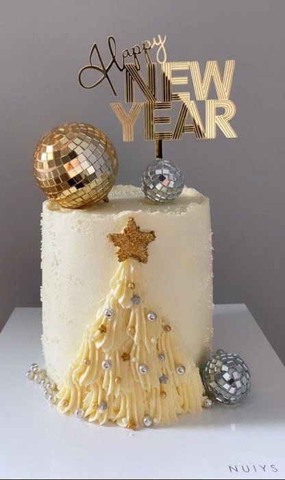New Year Celebration Cake