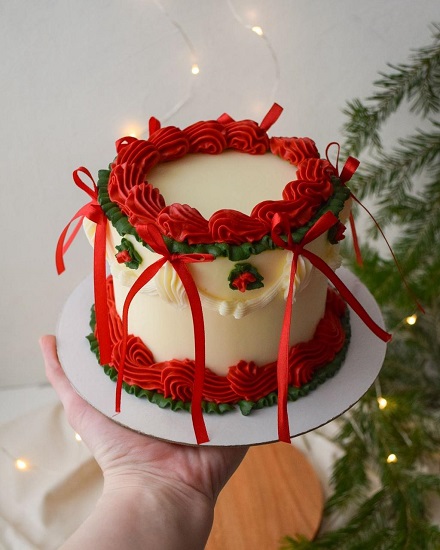 Christmas Retro Cake